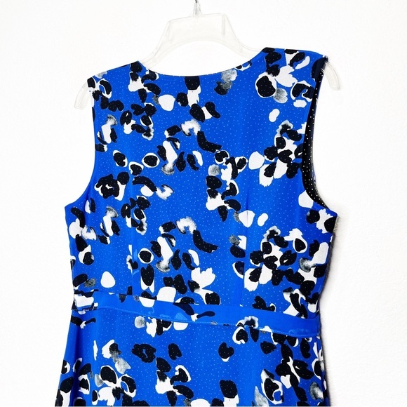 Cabi Electric Blue Untamed Midi Dress 5576 Ink Dot - Picture 10 of 13